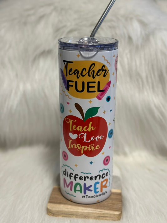 Teacher Fuel Stainless Steel Tumbler