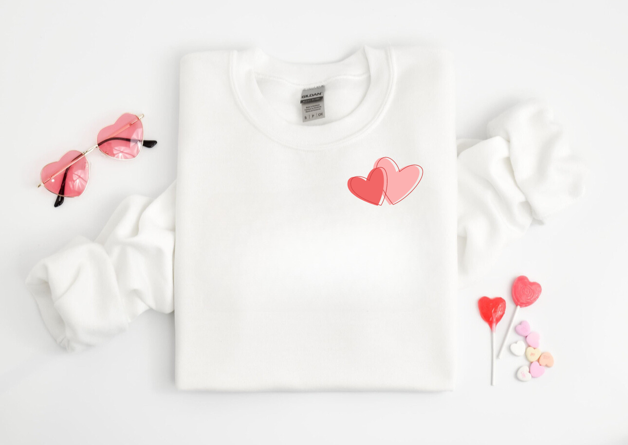 Rhythm of my heart Crew Neck Sweaters