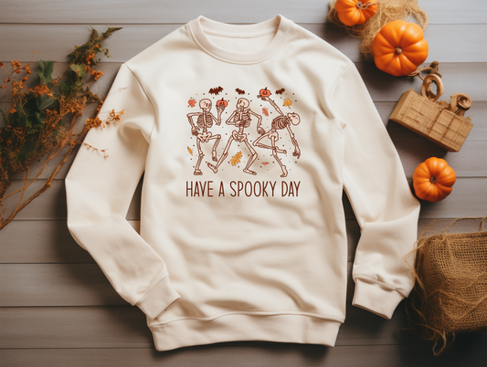 Have a Spooky Day Crew Neck Sweaters