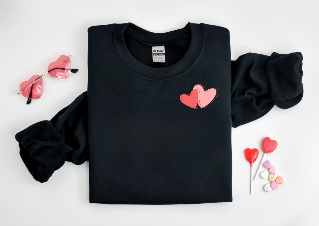 Rhythm of my heart Crew Neck Sweaters