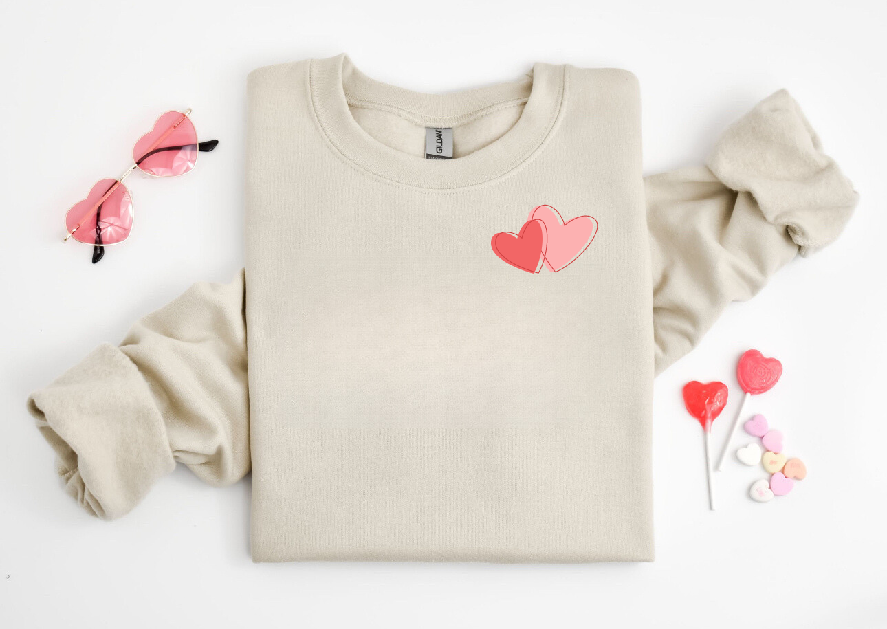 Rhythm of my heart Crew Neck Sweaters