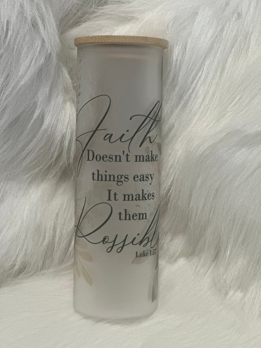 Faith Glass Can Tumbler