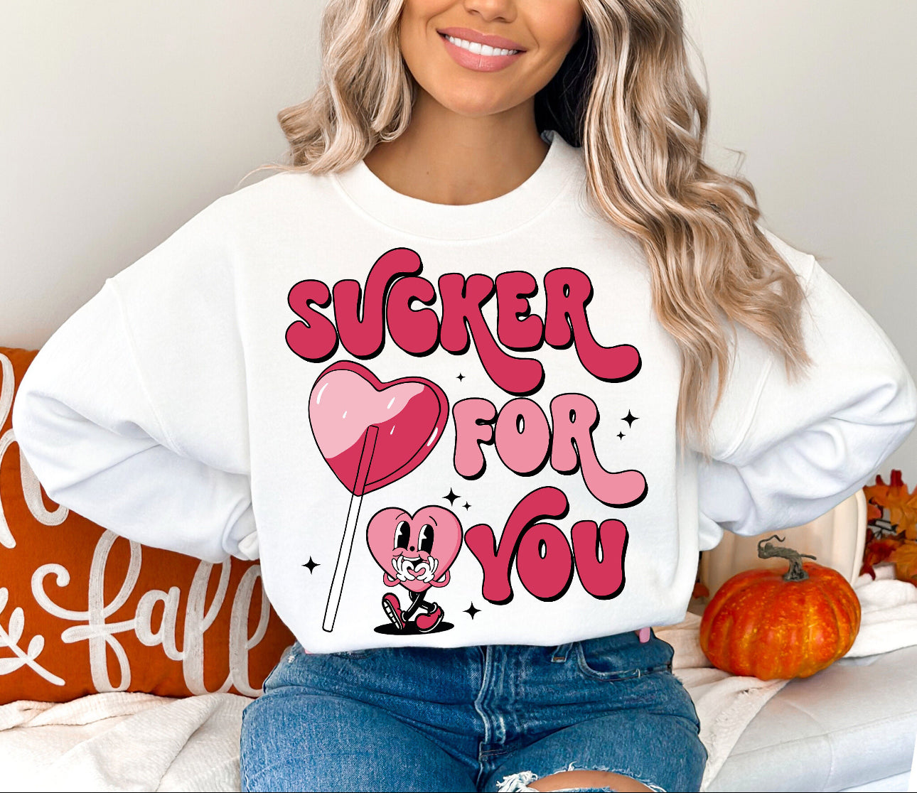 Sucker for you... Crew Neck Sweaters