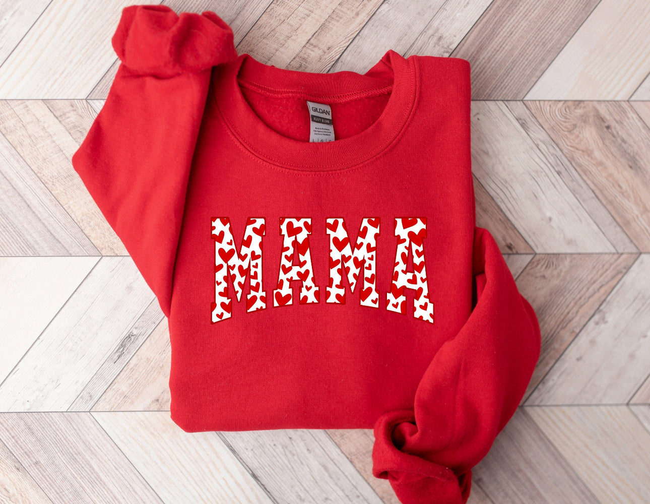 Valentine's Mama Crew Neck Sweaters