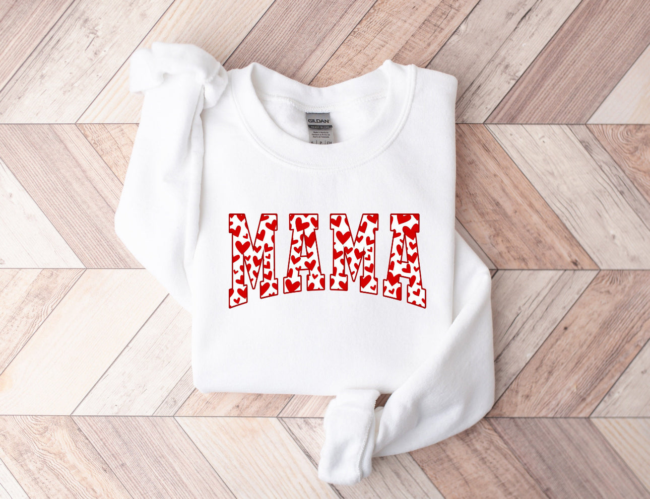 Valentine's Mama Crew Neck Sweaters